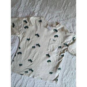 Zara Palm Trees Shirt Size 4 years